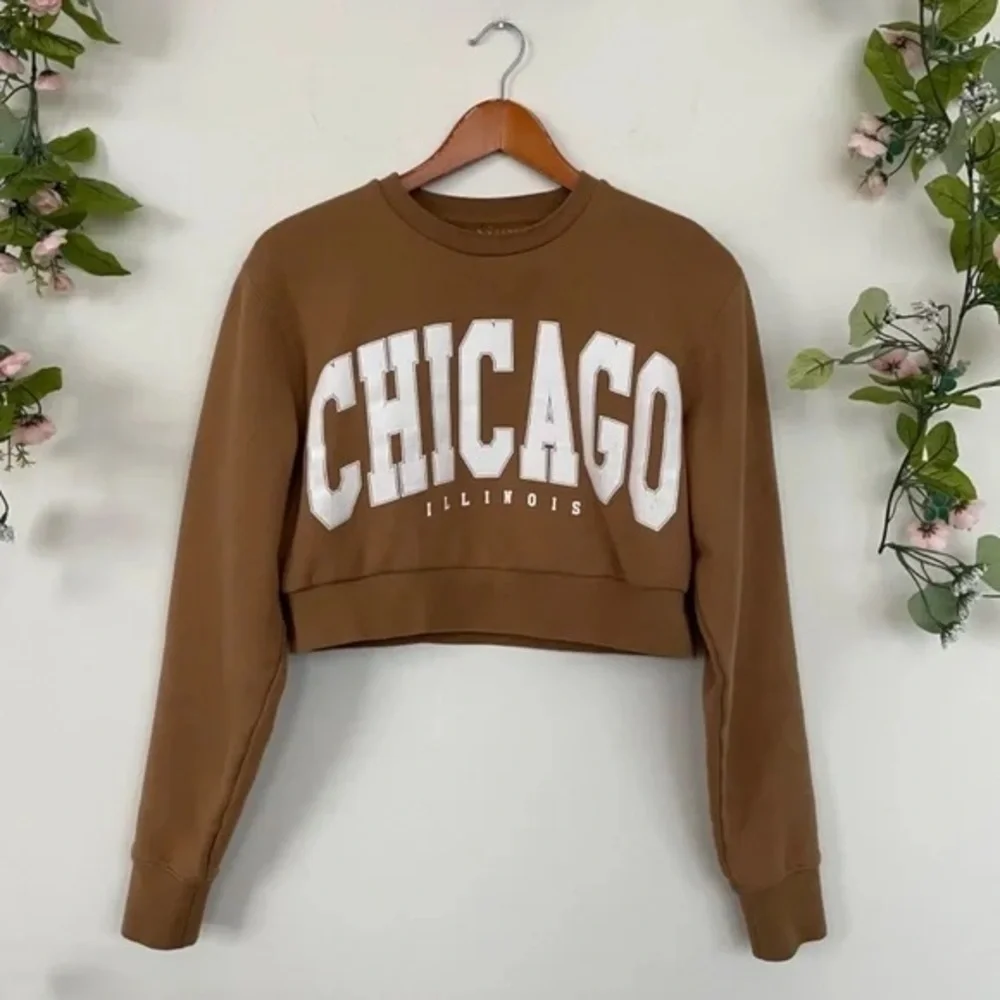 Cropped Reworked Chicago Sweatshirt - Picture 5 of 5